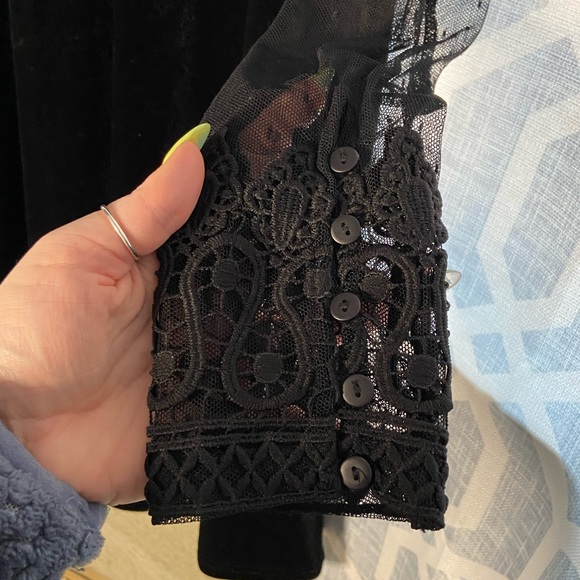 Altar’d State Black Velvet Mini Dress - Picture 7 of 7